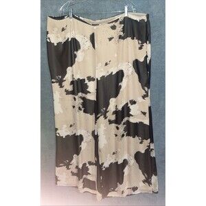 Vince Camuto Women’s 24W Wide Leg Palazzo Pants Black Abstract Print Plus Size